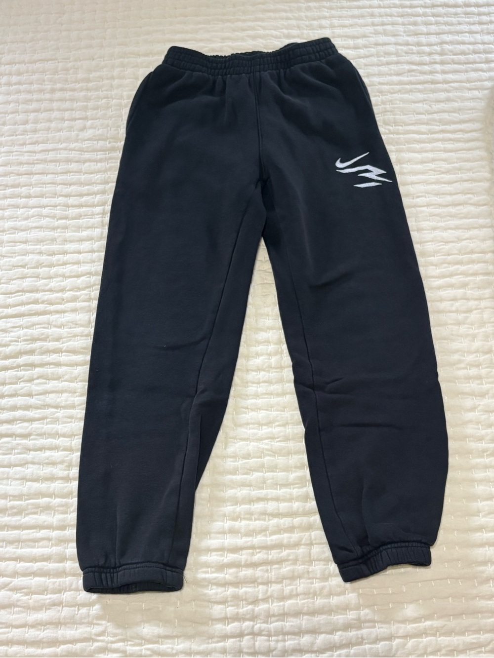 Boys Nike 3 Brand Black Elastic Waist Jogger Pants